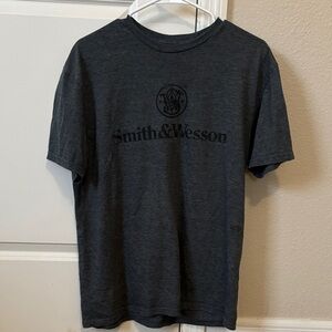 Smith & Wesson Men's Short Sleeve Tee in Charcoal Gray